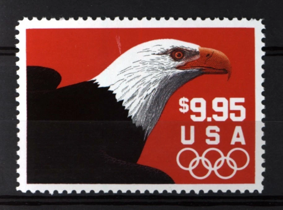 2541 MNH $9.95 EAGLE & OLYMPIC SYMBOL, JUNE 16,  1991. I COMBINE SHIPPING. - Image 1 of 1