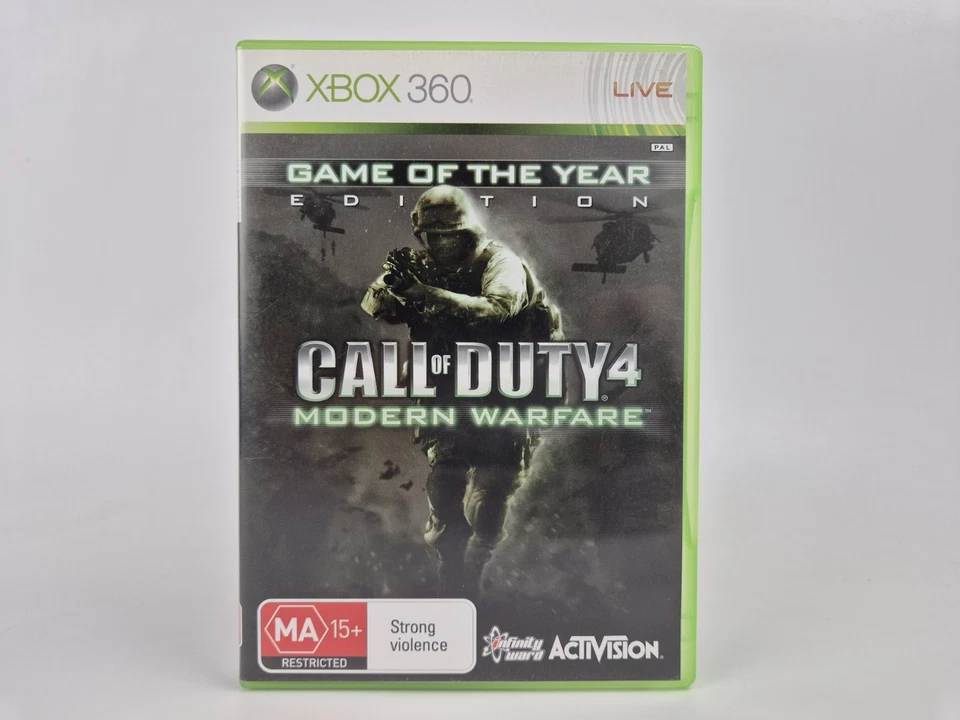**BEST PRICE** Call of Duty 4: Modern Warfare Game of The Year XBOX 360 PAL GOTY - Image 1 of 4
