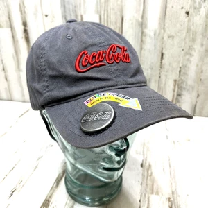 Coca Cola Baseball Cap Gray Mens OSFM Strapback Bottle Opener Under Brim. HB - Picture 1 of 9