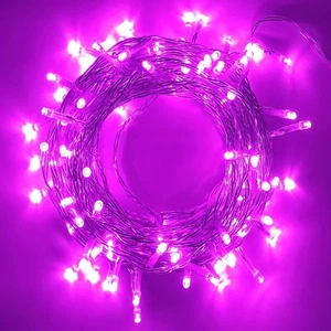 100-counts LED Christmas Light, 8 Modes 32.8 ft Purple Christmas String Lights - Picture 1 of 6