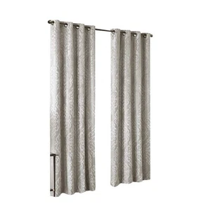 Mirage 100% Total Blackout Single Window Curtain, Knitted Jacquard Damask Roo... - Picture 1 of 7