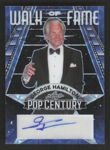 2023 Leaf Pop Century GEORGE HAMILTON Walk Of Fame Blue Autograph Auto 1/5 - Picture 1 of 2