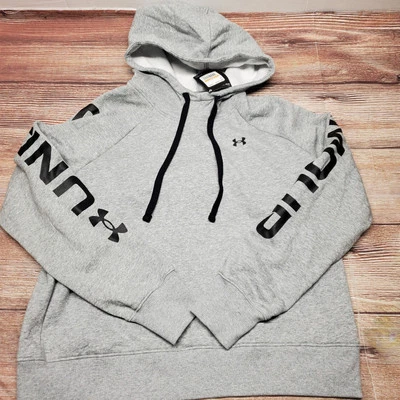 1365861 全新 Under Armour 女式小号 Rival 抓绒连帽运动衫 连帽衫 — 第 1/4 张图片
