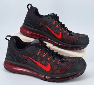 Nike Air Max '09 Jacquard 747362-600 Black & Red Size 11 - Picture 1 of 13