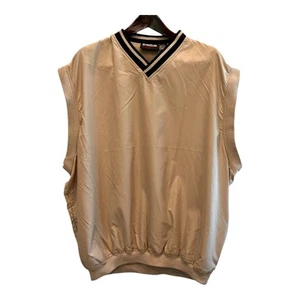 Vintage Ultra Club Collection Golf Vest Mens 3XL Beige Sleeveless Polyester - Picture 1 of 9