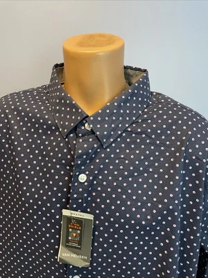 VAN HEUSEN Long Sleeve  Button Shirt   3XL  20/20.5 Brand New COTTON BLEND - Image 1 of 4