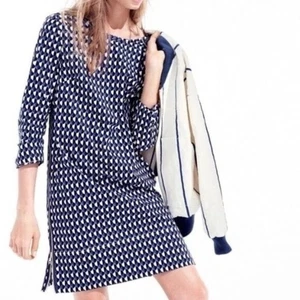 J. Vestido Crew Jet Set Geo Shift, Talla 0, Púrpura, Negro, Crema; Algodón/Elastano - Imagen 1 de 17