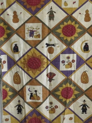 Nature's Kaleidoscope flannel fabric Sandy Gervais for Moda 1 & 3/4 yards 42" wd - Image 1 of 4