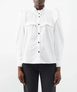 Isabel Marant Etoile Idety Top Blouse White FR34 UK6 - Picture 1 of 18