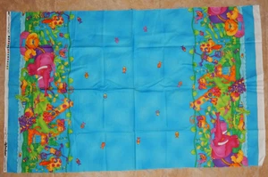 Jelly Bean Junction Jungle River Party Border Print Fabric 28" - Picture 1 of 5