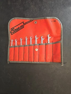 Snap-on 8 Piece Open-end Combination Ignition Wrench Set & C-90 Kit Bag - Image 1 of 4