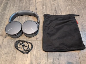 SONY MDR-XB950N1 Wireless Noise Canceling Headphones Tested Working With Cable - Picture 1 of 21