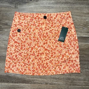 Wild Fable Rock Größe 0 orange Blumen neu mit Etikett - Bild 1 von 5