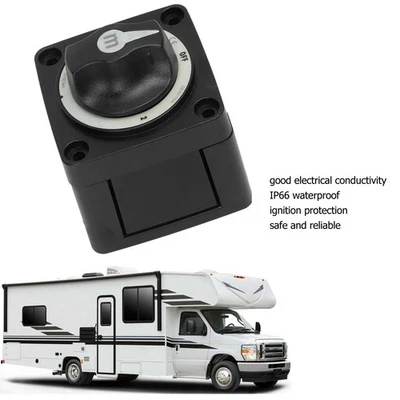 300A Battery Switch ABS Construction 3-position OFF-1-2 Boat Installation - Image 1 of 4