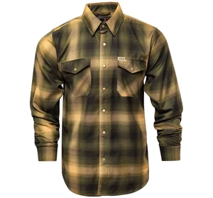 Camisa a Cuadros Dixxon Franela “El Soldado” Para Hombre GRANDE Homenaje Ejército de EE. UU. Botón - Imagen 1 de 14