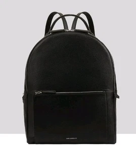 Paul Costello Vinny Genuine Leather Backpack Black - Picture 1 of 11
