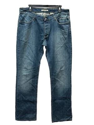 John Varvatos Star USA Blue Jeans Straight Leg Size 36 Beale Button Fly #M10-7 - Image 1 of 4