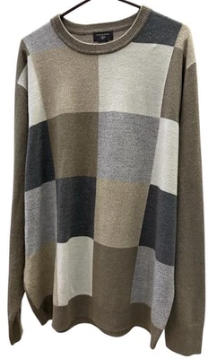 Suéter Dockers Para Hombre 3XLT Manga Larga Cuello Redondo Cuadros Geométrico Tejido Acrílico Foto 1 de 4