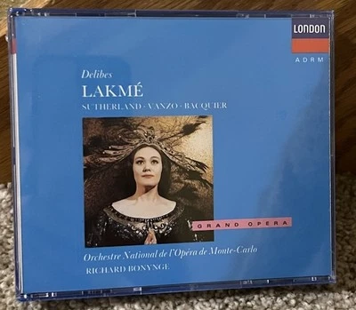 DELIBES Lakme (2 Discs London, 1989) JOAN SUTHERLAND, VANZO, BACQUIERE - SEALED - Image 1 of 3