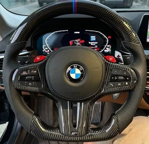 Real carbon fiber Flat Customized Sport Steering Wheel G20 M3 3-Series W/Heated - Bild 1 von 12
