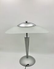 Lampe champignon design UNILUX verre et métal vintage années 70