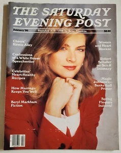 The Saturday Evening Post Magazine Cheers Kirstie Alley Cover February 1990 - Picture 1 of 2