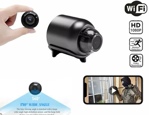 Mini Camera Wireless Built-in battery Wifi Home Security - HD 1080P Night Vision - Picture 1 of 17
