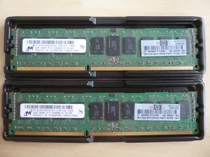 4 GB (2x2) DDR3-1333 reg ECC, PC3-10600R, Micron MT18JSF25672PDZ-1G4F1DD (1020) - Bild 1 von 1