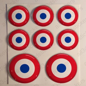 Adesivi Paraguay Coccarda Resinati 3D Bandiera Aeronautica Militare - Imagen 1 de 1