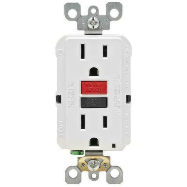 Leviton GFNT1-RW Receptacle Outlet - White