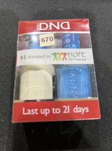 DND Gel Polish Duo Soak Off Gel & Nail Lacquer Set LED/UV .5 oz 15 ml Color 670 - Picture 1 of 2