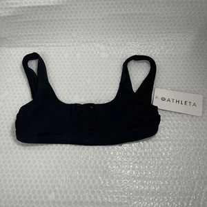 NWT Athleta Adriata Black Bikini Top Size XXS Active Sport - Picture 1 of 12