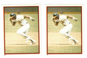 RICKEY HENDERSON 1983 Topps Sticker #21 LOT OF 2 STICKERS - Picture 1 of 2
