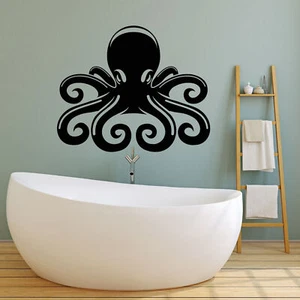 Vinyl Wall Decal Sea Ocean Octopus Cartoon Nautical Stickers (2574ig) - Picture 1 of 3