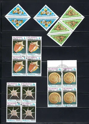 FISH MARINE    SHELLS- MOLUSCOS.-  MALVINES- NICARAGUA.- U.S. DOMINICA.-  LOT 42 - Image 1 of 2