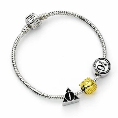 Harry Potter Placcato Argento Perlina Ciondolo Bracciale, Compleanno Regalo - Immagine 1 di 2