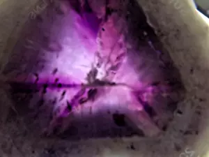 Natürliche Trapiche Amazonas-Amethyst - Bild 1 von 6