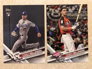 Lotto RC Cody Bellinger Topps AGGIORNAMENTO ROOKIE 2017 - US214 e US300 - quasi nuovi - Foto 1 di 9