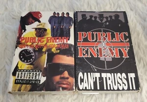 PUBLIC ENEMY 2 Cassette Single Lot CAN'T TRUSS IT Can't Do Nuttin' For Ya Man  - Picture 1 of 3