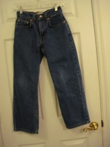 VINTAGE LEVI STRAUSS 569 KINDER JEANS lose gerade Passform mittelblau ~ GRÖSSE 10 REG - Bild 1 von 8