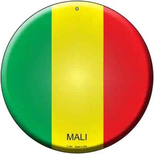 Letrero metálico circular bandera de Malí 12" - Imagen 1 de 1