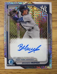 2024 Bowman Brando Mayea Bowman Prospect Mega Box Mojo Refractors Auto #BMA-BMAO - Picture 1 of 3