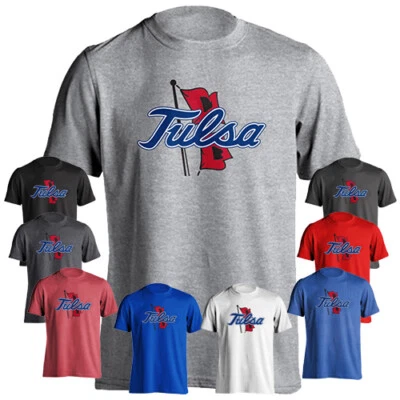 Tulsa University Golden Hurricane Arched Text With Logo Short Sleeve T-Shirt - Image 1 of 2