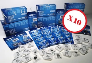 Renata Batteries OFFER 10x364 10x371 10x377 10x379 10x2016 10x2025 10x2032 - Picture 1 of 27