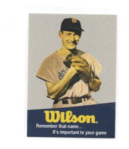 TED WILLIAMS WILSON PROMO REPRODUKTION KARTE FAKSIMILE AUTO (RED SOX) - Bild 1 von 2