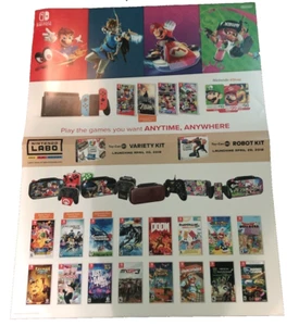 Nintendo Switch  Zelda Robo kit Game Gamestop Promo Poster/Banner - Picture 1 of 11