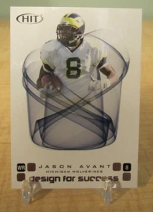 2006 Sage Hit Dress For Success Silver RC  Jason Avant #D-48 Michigan/Eagles - Picture 1 of 2