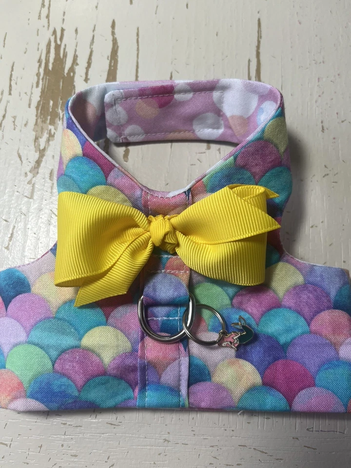Handmade Dog Harness vest Little Mermaid with Charm XS - 3109 - Image 1 of 1