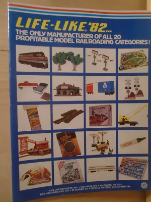 1982 LIFE-LIKE MODEL TRAIN DEALERS CATALOG AND PRICE LIST - Image 1 of 3