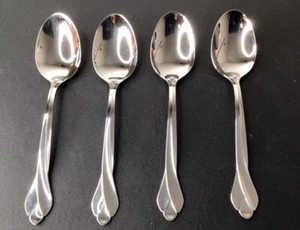 Cucharas sopera de cereales Oneida TRIBECA mango esmerilado de acero inoxidable EE. UU. 4 piezas - Imagen 1 de 4